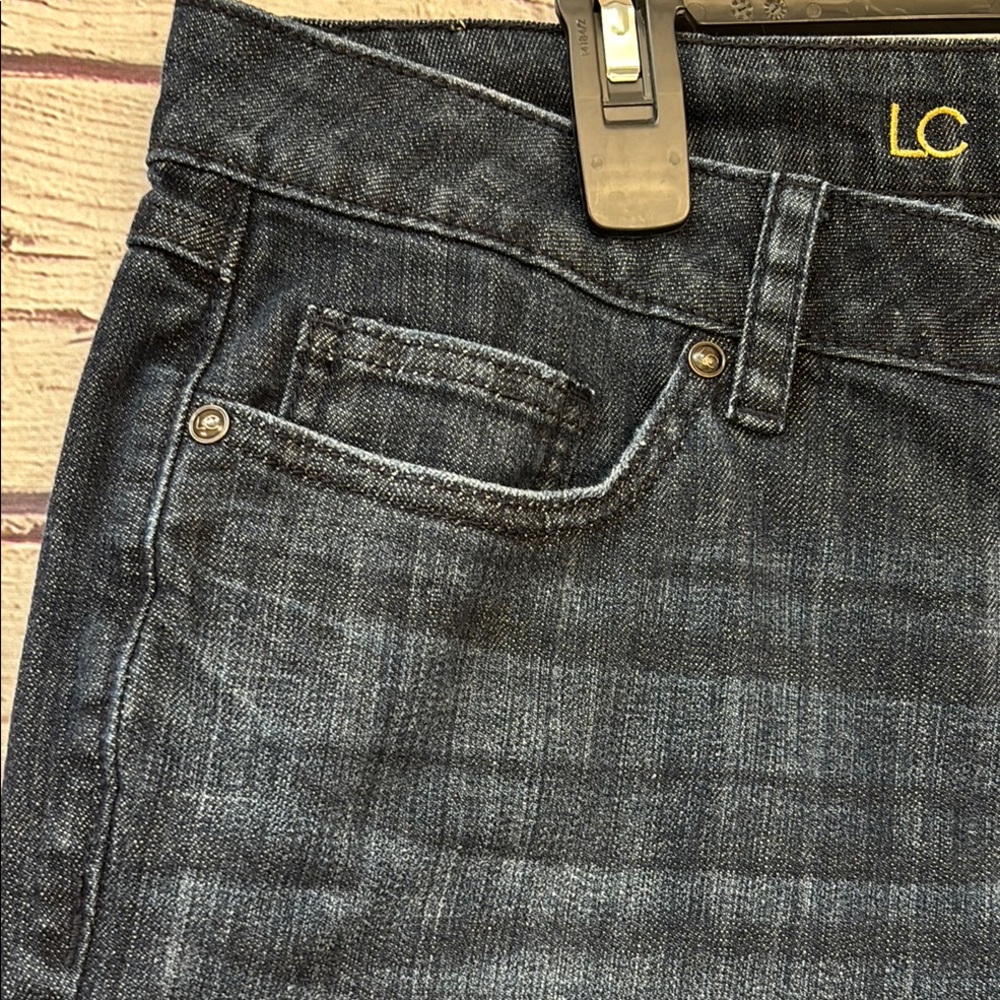 LC Lauren Conrad Dark Indigo Denim Shorts - Picture 3 of 8
